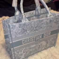 Cristian Dior book tote bag
