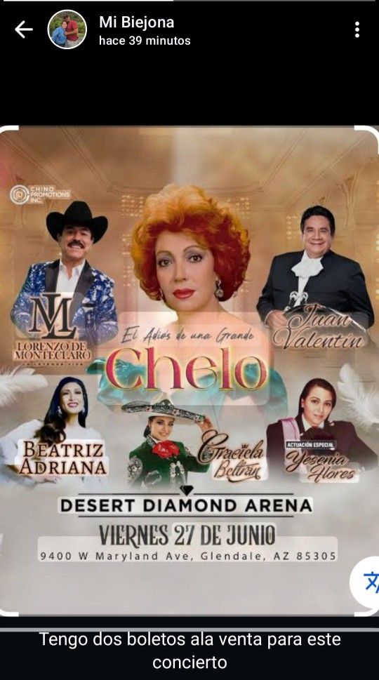 Tengo 2 Boletos Para Este Concierto