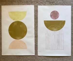 Boho Wall Art – Canvas Prints (Set of 2) 16” x 24” | MOVING SALE - More Items Available in Profile