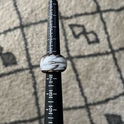 Black and white ring