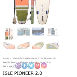 Isle Pioneer Paddle Board  with Electric Pump