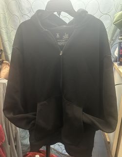 Black Zippered Hoodie