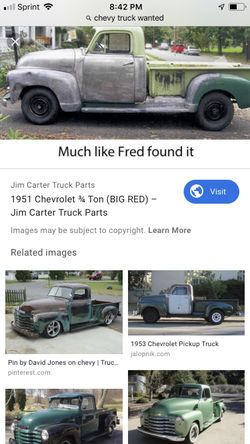 Wtb 1947-60 Chevy truck