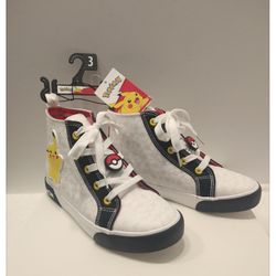 DISNEY 'Pokemon - Pikachu' Hi-Top Casual Sneakers - Girls Size 3 *NWT*
