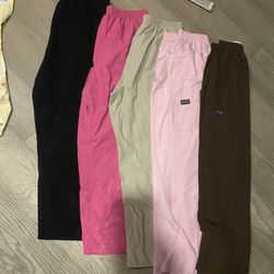 6 Scrub Bottoms (one Not Shown) 2 Tops All Large 