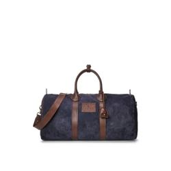 Ralph Lauren Men's Heritage Suede Duffel - One Size in Navy bag