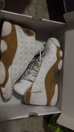Air Jordan 13 White Wheat Sneakers