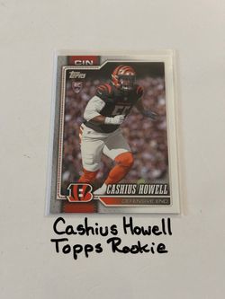Cashius Howell Cincinnati Bengals DE Topps Rookie Card.