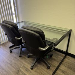 Glass Desk Work Station