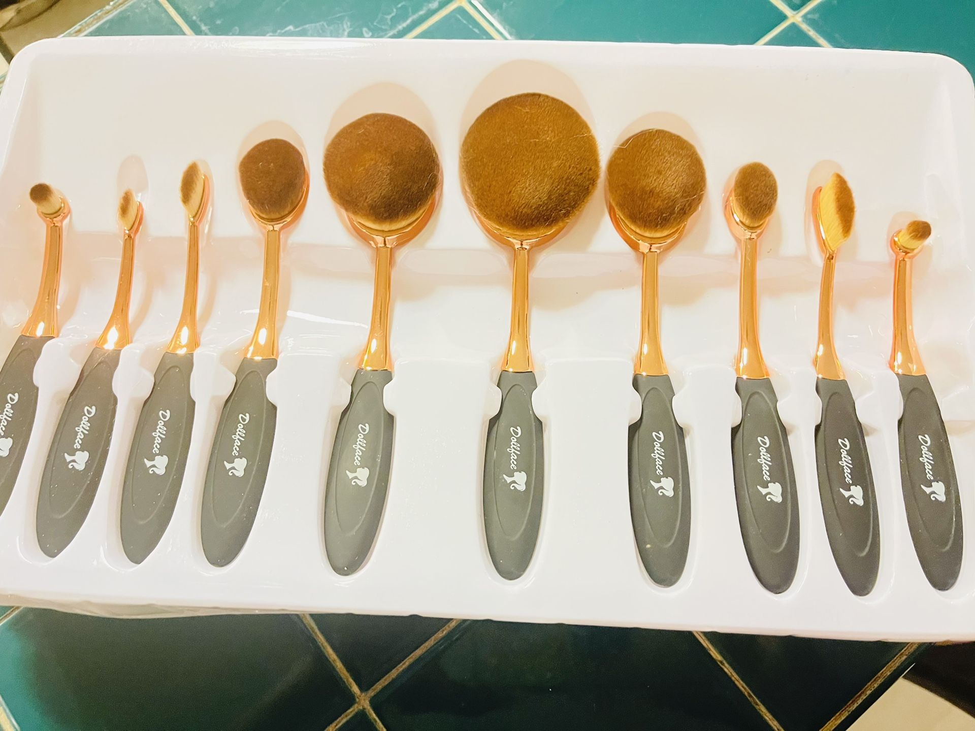 10 piece make up brush Set ! NIB!