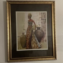 4 Framed African Ladies - Bundle 