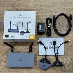 Sherriva HDMI & USB-C 328ft Wireless Tramsitter