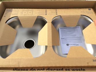 Glacier Bay double sink bowl