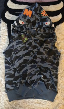 Blue Bape Hoodie Size Medium, Large,XL