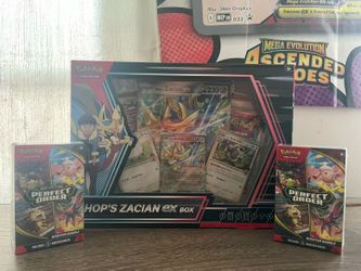 Hop's Zacian ex Box and Perfect Order Booster Bundle