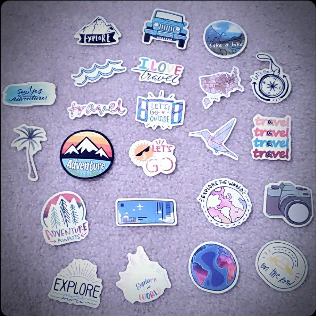 23 Travel/Adventure stickers