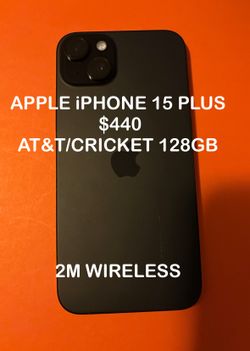 Apple iPhone 15 Plus AT&T/cricket 128gb Firm Price $440