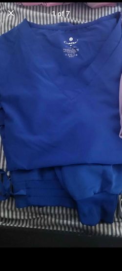 Royal blue scrubs