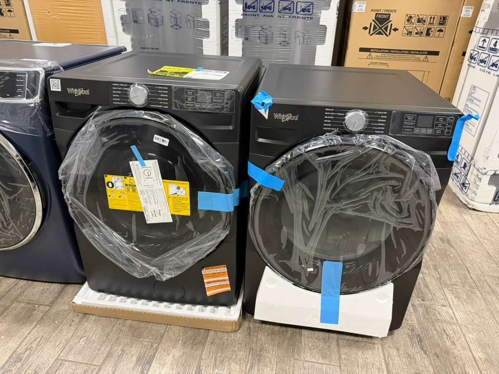 Whirlpool brand new washer and dryer set electric with warranty
