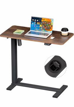 Standing Desk Bedside Adjustable Computer Laptop Office Desk, Walnut