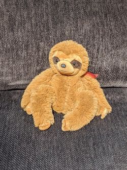 Brown sloth stuffed animal plush toy