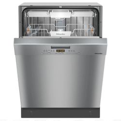Miele 24" Front Control Dishwasher G5000 Series - 44 dBA - Clean Touch Stainless Steel, “built‑under” (built‑in) dishwasher