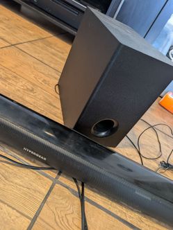 Hypergear sound bar with subwoofer