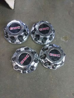 Set of 4 GMC Wheel Caps for a Truck
