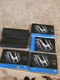 2009 HONDA ACCORD SEDAN MANUALS