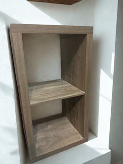 Wood Accent Storage Shelf