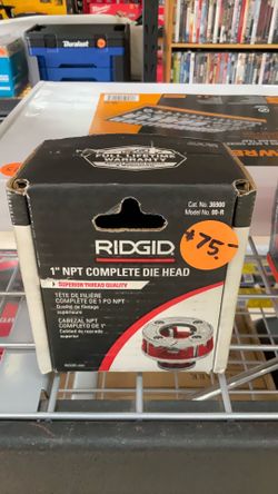 RIDGID 1” NPT COMPLETE DIE HEAD MODEL NO. 00-R.