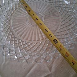Heavy Glass Platter In Great Condition