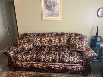 2 couches, 2 center tables, dining table with 4 chairs