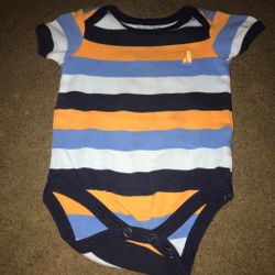 Cute striped onesie for baby boy