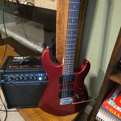 Yamaha guitar with spider v20 amp