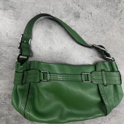 DKNY Green Leather Small Shoulder Bag 