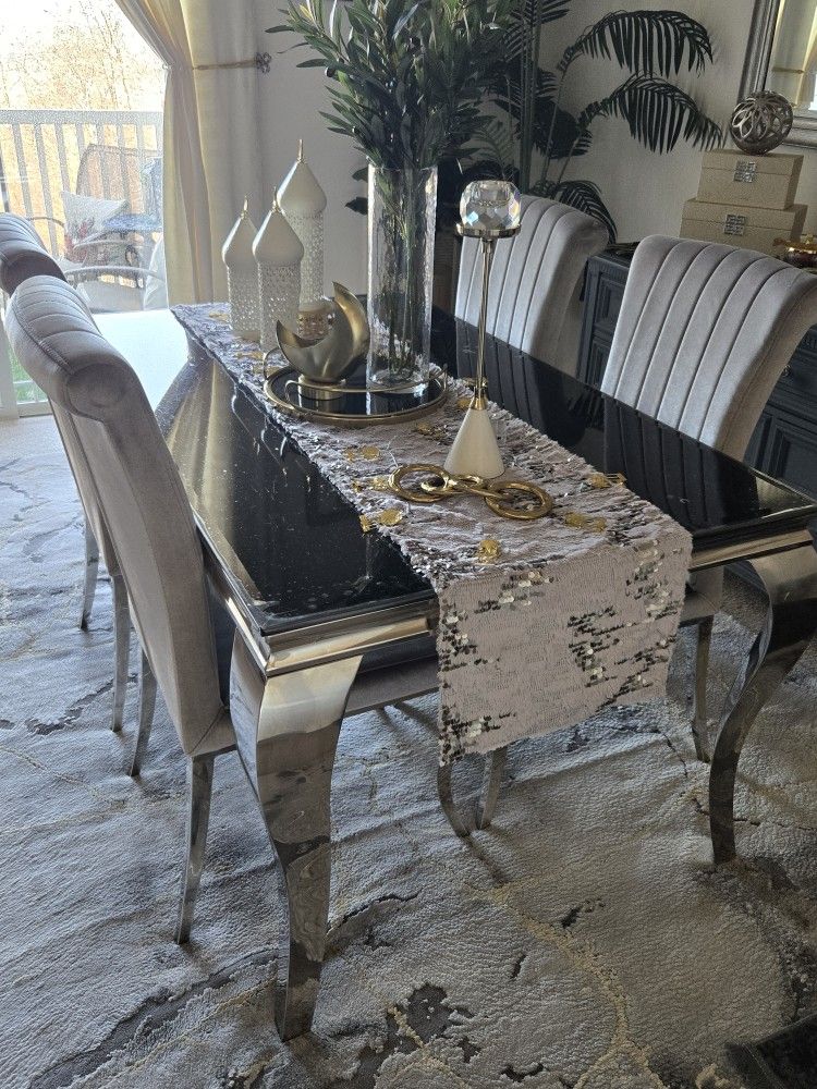 Dining Table With Four Chairs