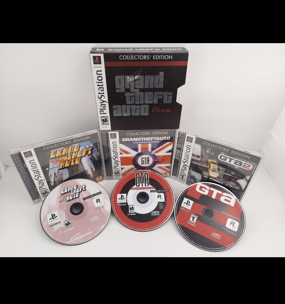 Like New Grand Theft Auto Collectors' Edition PS1 2002 Both POSTERS, Excellent! CIB Tested