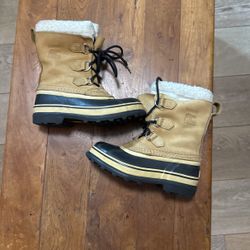 Sorel Snow Shoes Waterproof Caribou Size 2 Youth