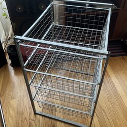 4-Drawer Wire Basket