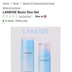Laneige Basic Duo Met Moisturize