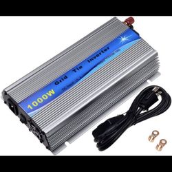 1000W Grid Tie Inverter Stackable MPPT Pure Sine Wave DC15-28V Solar Input AC90-140V Output for 12V