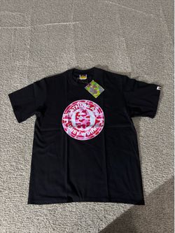 pink and black bape size medium