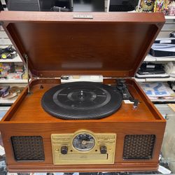 Encore 92850MO Turntable CD Cassette AM/FM Radio Record Player