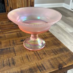 Fenton Pink Iridescent Bowl 