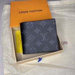 Louis V black cardholder wallet 