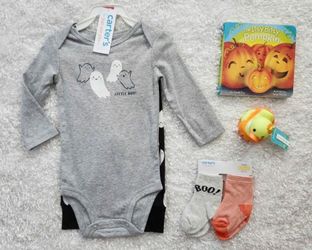 Carter's Baby Halloween Onesie Outfit 6M with Accessories Set NEW