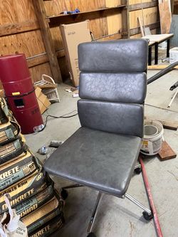 Top grain Leather office chair.