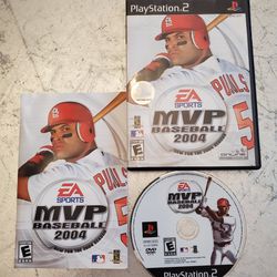 MVP Baseball 2004 Sony PS2 PlayStation 2 Video Game With Manual
