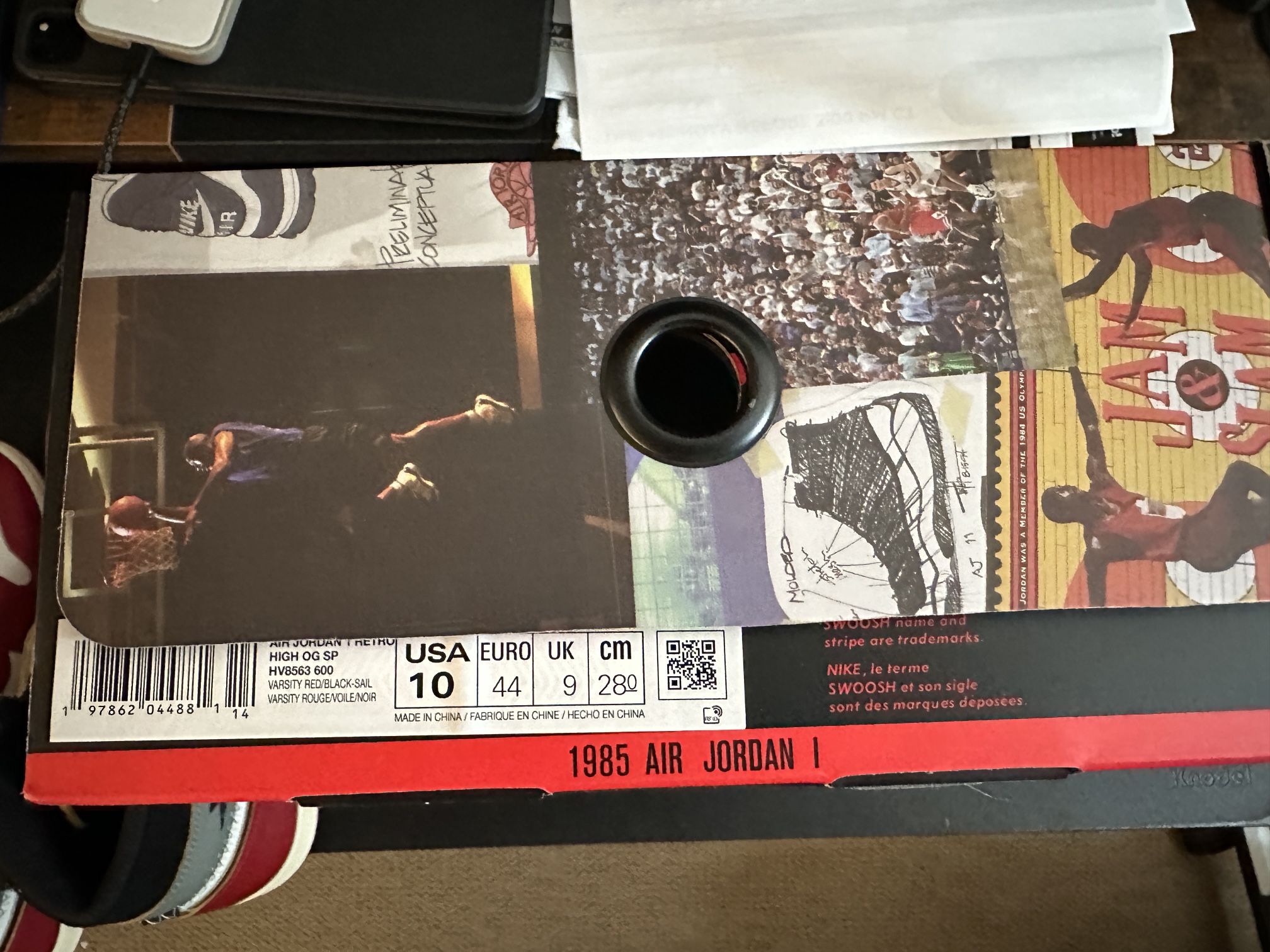 Union Nike Air Jordan 1 High OG Size 10